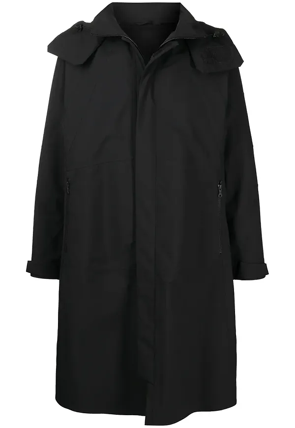 White Mountaineering jacka med huva - Svart