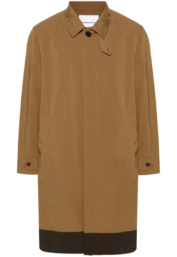 White Mountaineering rock med klassisk krage - Brun