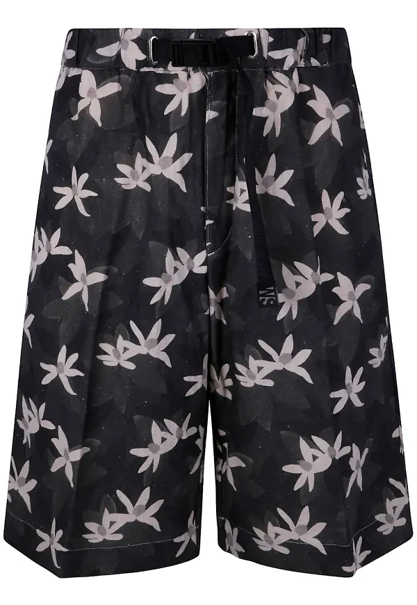 White Sand mönstrade shorts - Grå