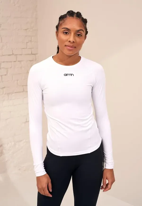White Soft Basic Long Sleeve