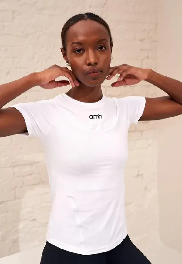 White Soft Basic Short Sleeve