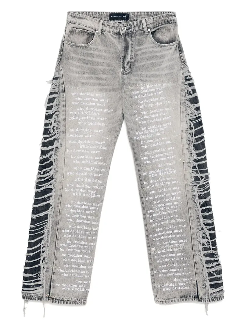 Who Decides War Ultra Flare Scripture jeans - Grå
