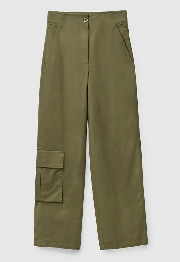WIDE-LEG CARGO TROUSERS