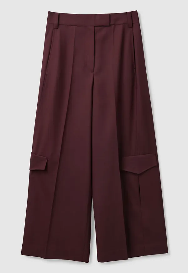 WIDE-LEG CARGO TROUSERS