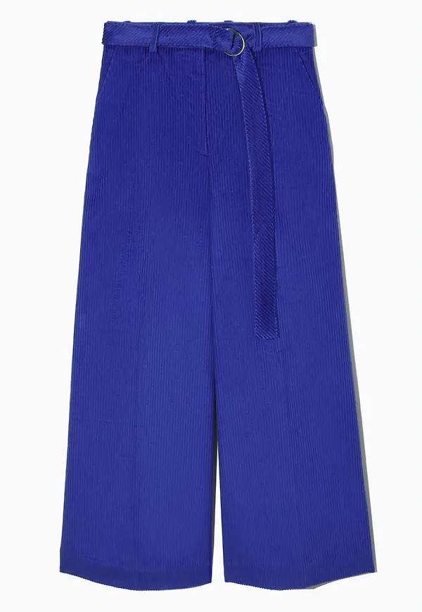 WIDE-LEG CORDUROY TROUSERS