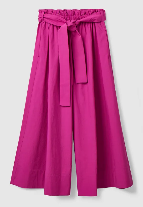 WIDE-LEG CROPPED CULOTTES