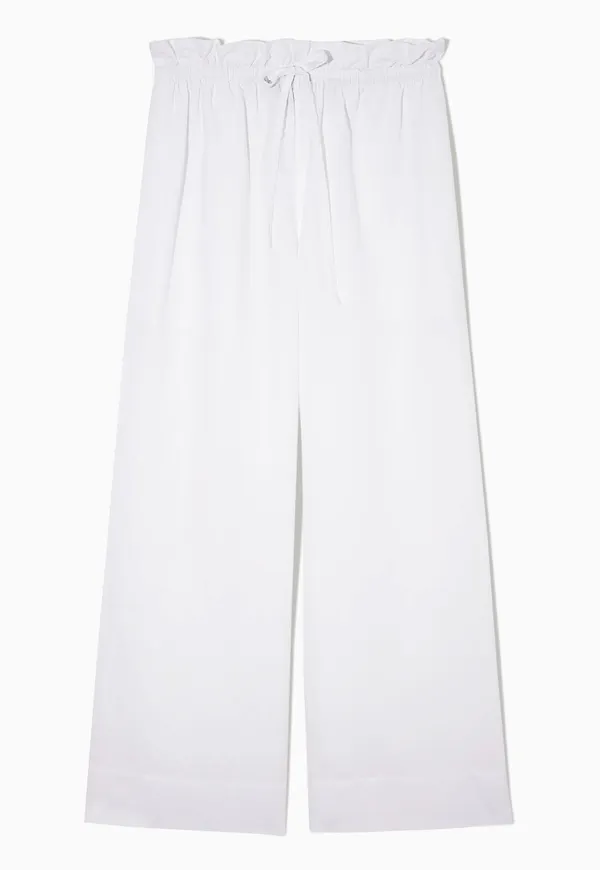WIDE-LEG PAPERBAG TROUSERS