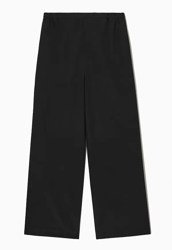 WIDE-LEG SILK-BLEND TROUSERS