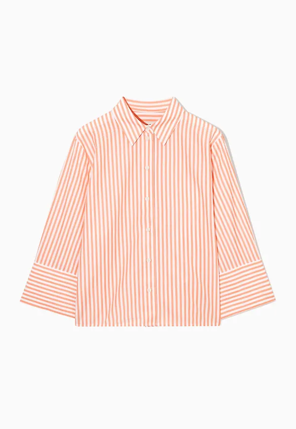 WIDE-SLEEVE CROPPED SHIRT