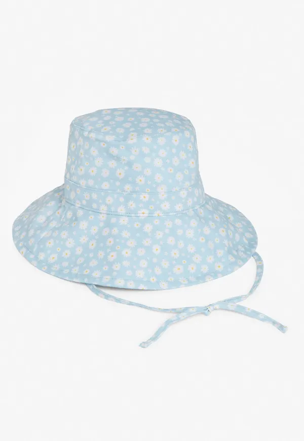 Wide brim bucket hat - Blue