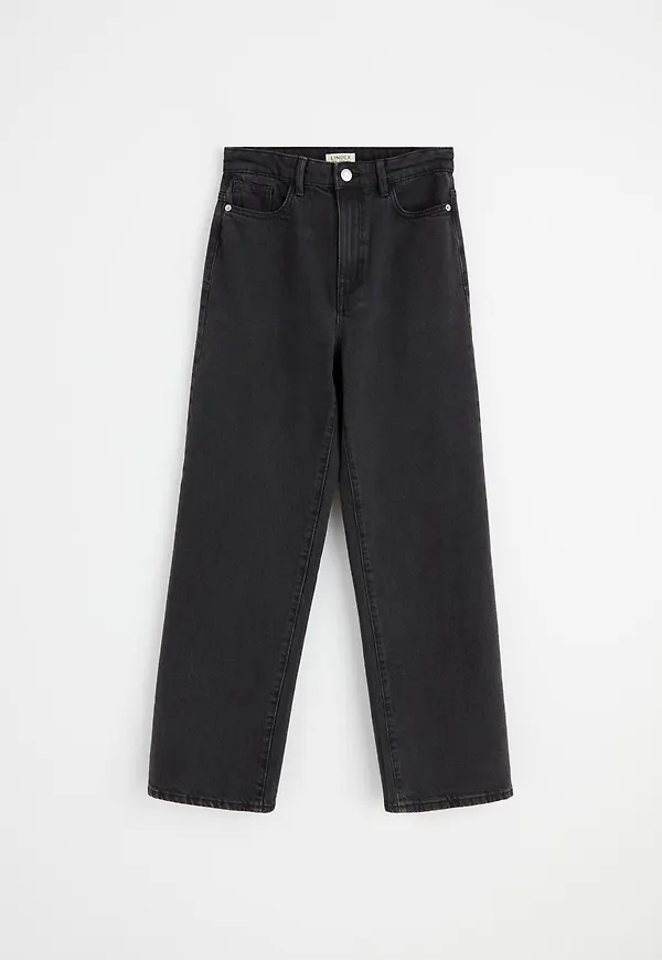 WIDE Hanna cropped jeans med lätt stretch