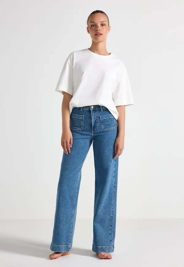 WIDE Paula jeans med hög midja