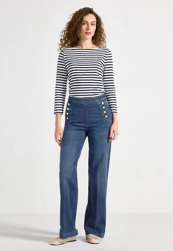 WIDE jeans med hög midja