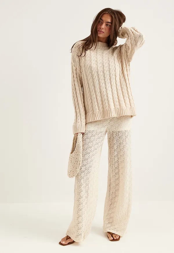 Wide Lace Trousers
