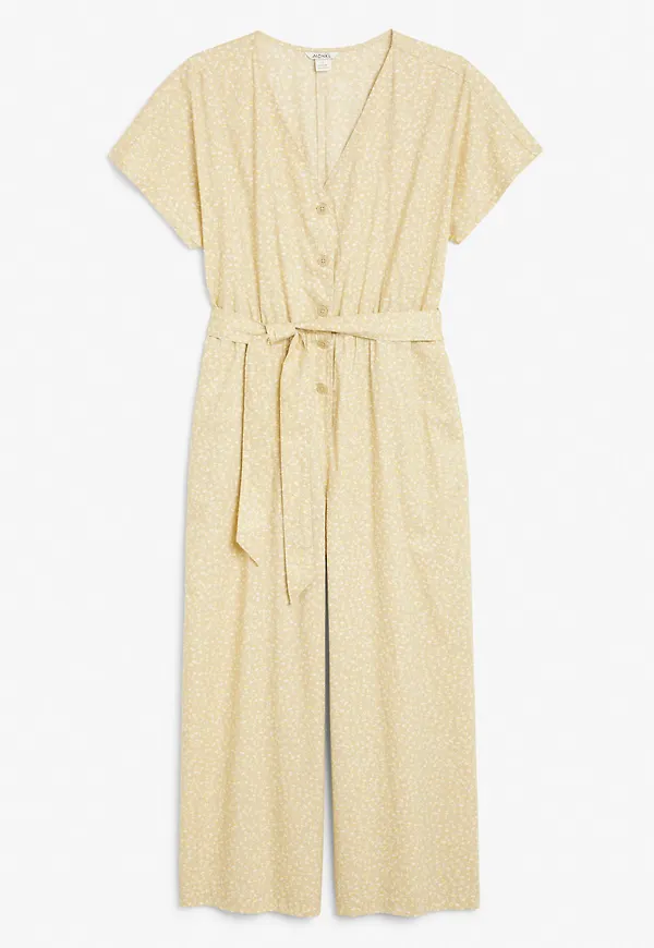 Wide leg jumpsuit - Yellow