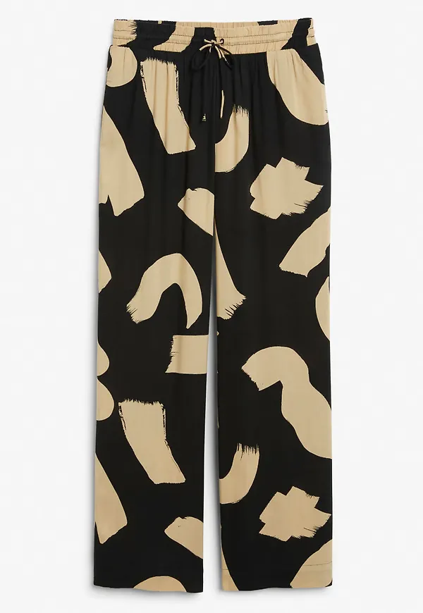 Wide leg trousers - Black