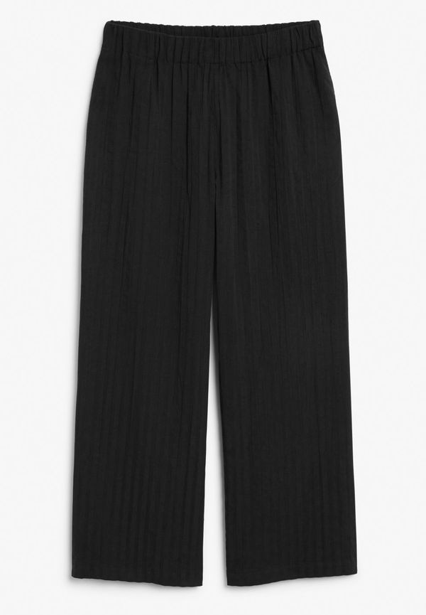 Wide leg trousers - Black