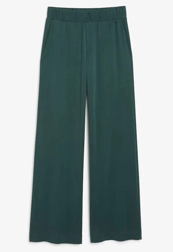 Wide leg trousers - Green