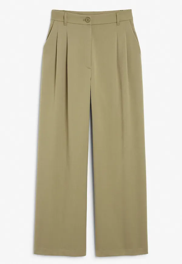 Wide leg trousers - Green