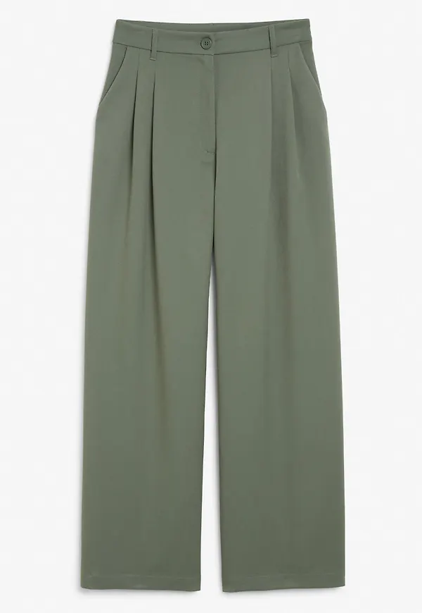 Wide leg trousers - Green