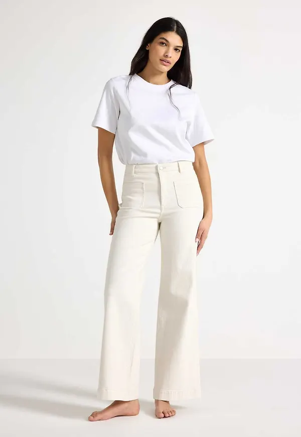 WIDE Paula jeans med hög midja