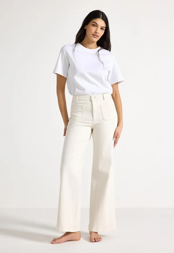 WIDE Paula jeans med hög midja