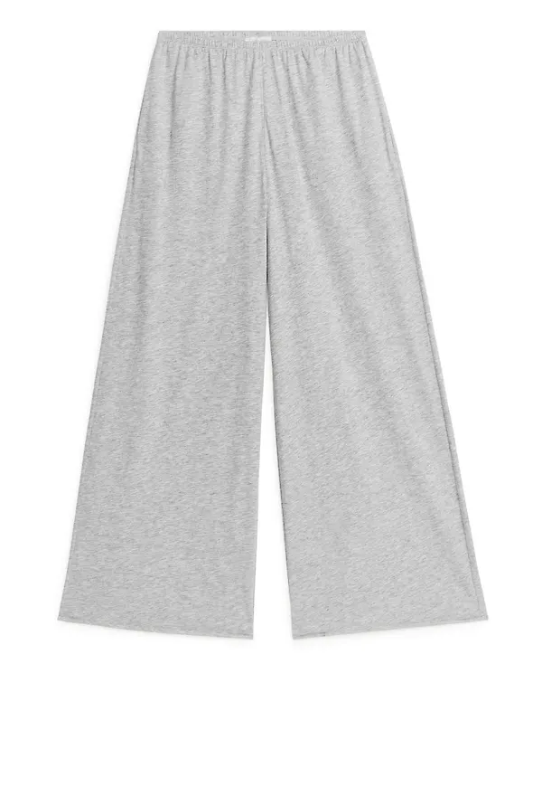 Wide Pyjama Trousers - Grey