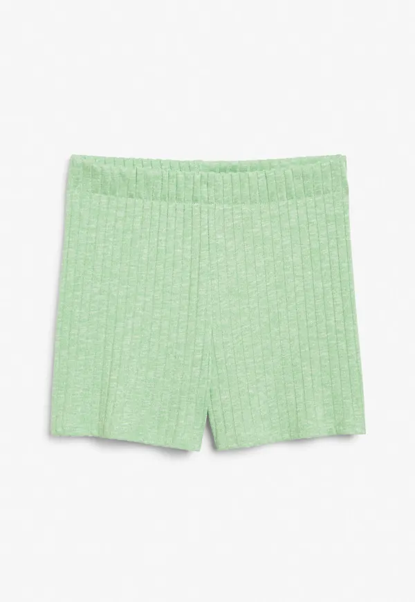 Wide rib shorts - Green