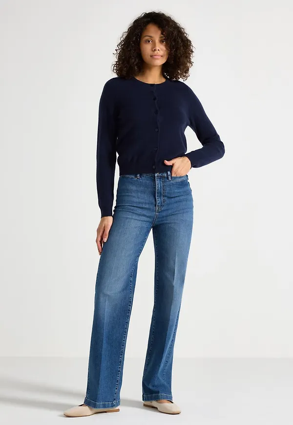 WIDE stretch jeans med vida ben