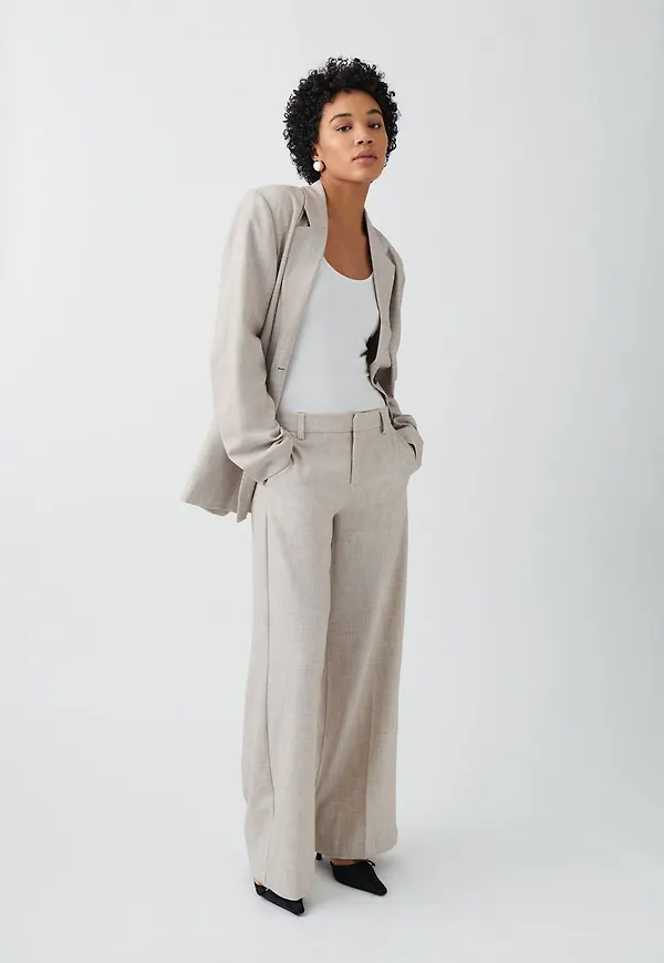 Wide suit trousers