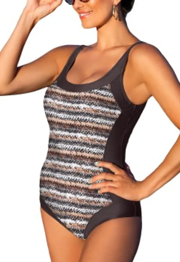 Wiki Puerto Rico Isabella Swimsuit Brun mönstrad 36 Dam