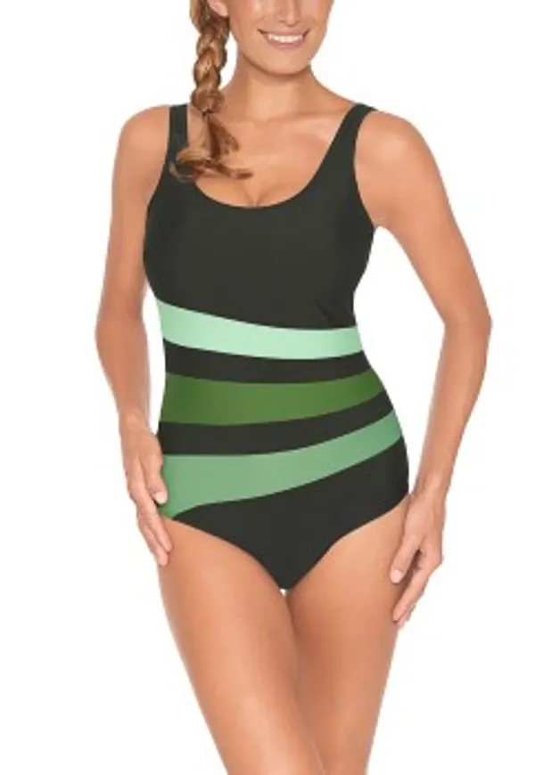 Wiki Swimsuit Bianca Classic Grön 38 Dam