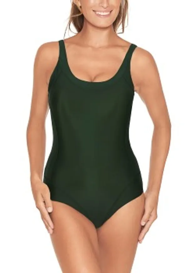 Wiki Swimsuit Isabella Classic Mörkgrön 48 Dam