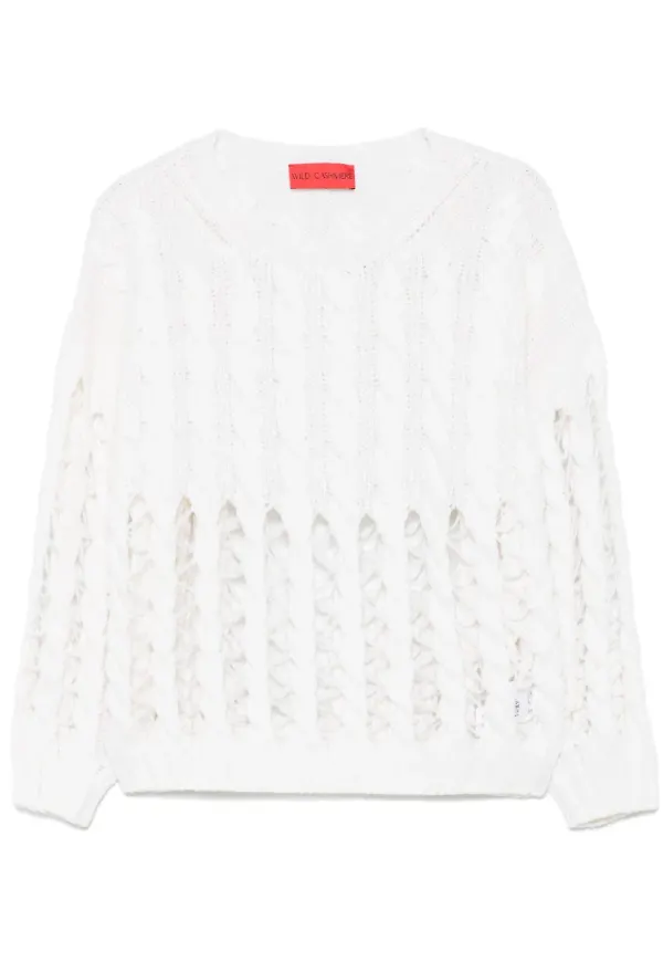 Wild Cashmere Lena tröja - Vit