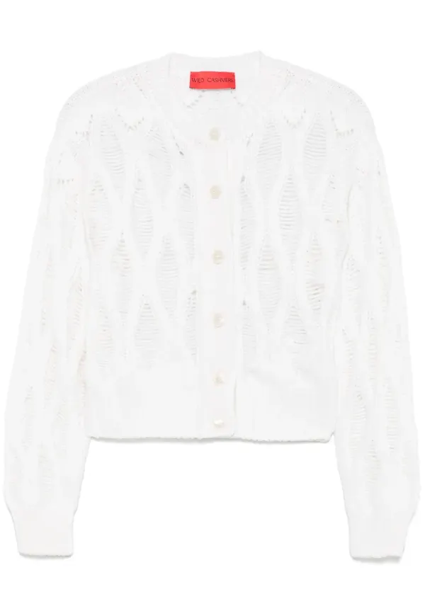 Wild Cashmere Lydia kofta - Vit