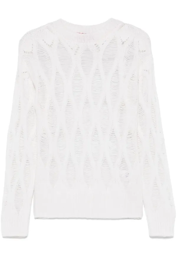 Wild Cashmere Lyric tröja - Vit