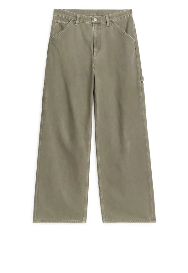 WILLOW Loose Jeans - Beige