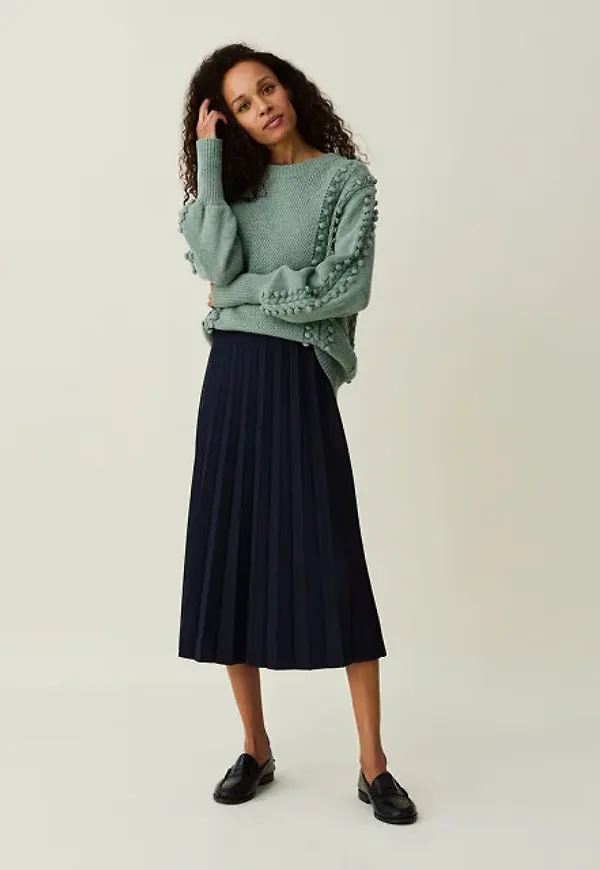Willow Pleated Jersey Skirt