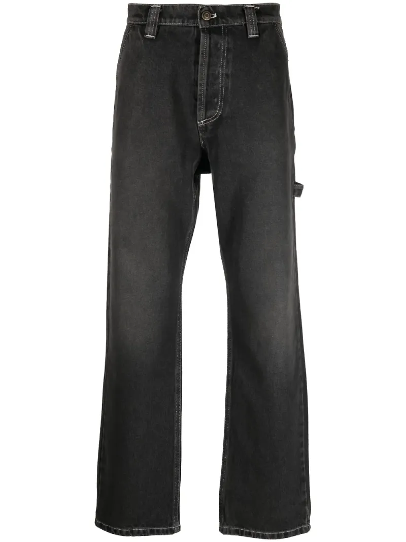 Winnie NY jeans med logotypmärke - Svart