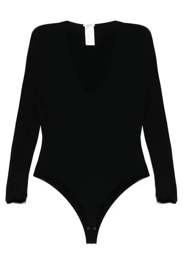 Wolford, Topp, Dam, M, Svart långärmad topp