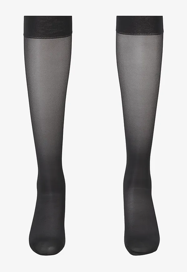 Wolford - Knästrumpor Pure Energy 30 Den Leg Vitalizer Knee-highs - Svart