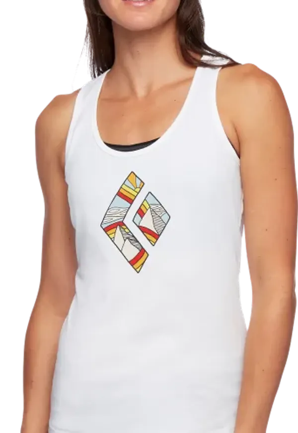 Women's Rainbow Diamond Tank