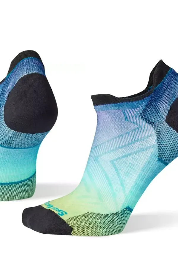 Women's Run Zero Cushion Ombre Print Low Ankle Socks