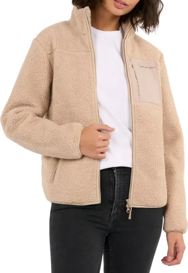 Women's Teddy High Neck Zip Jacket