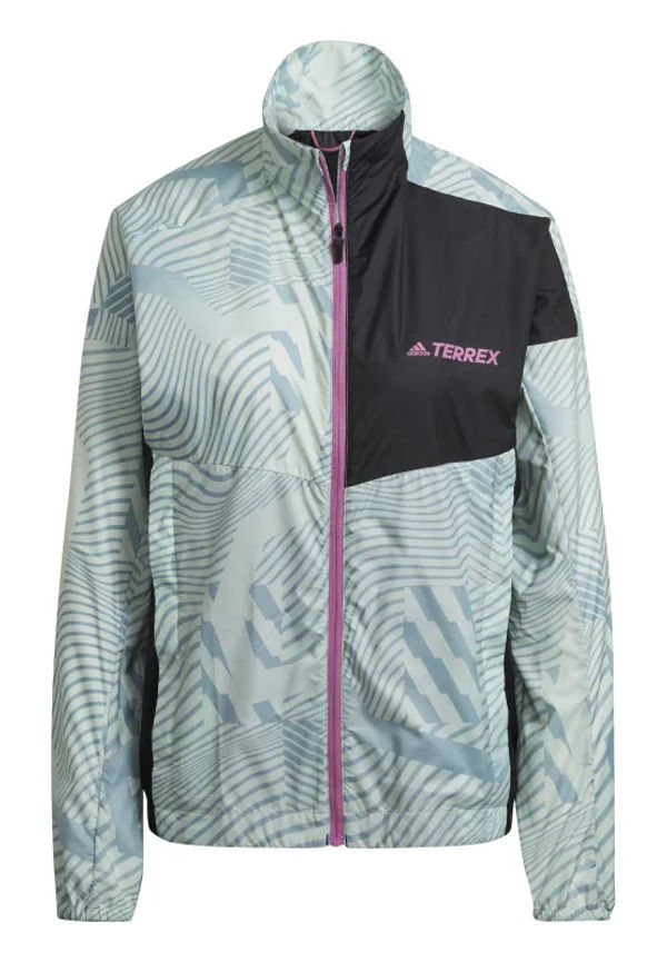 Women's Terrex Trail Running Printed Wind Jacket
