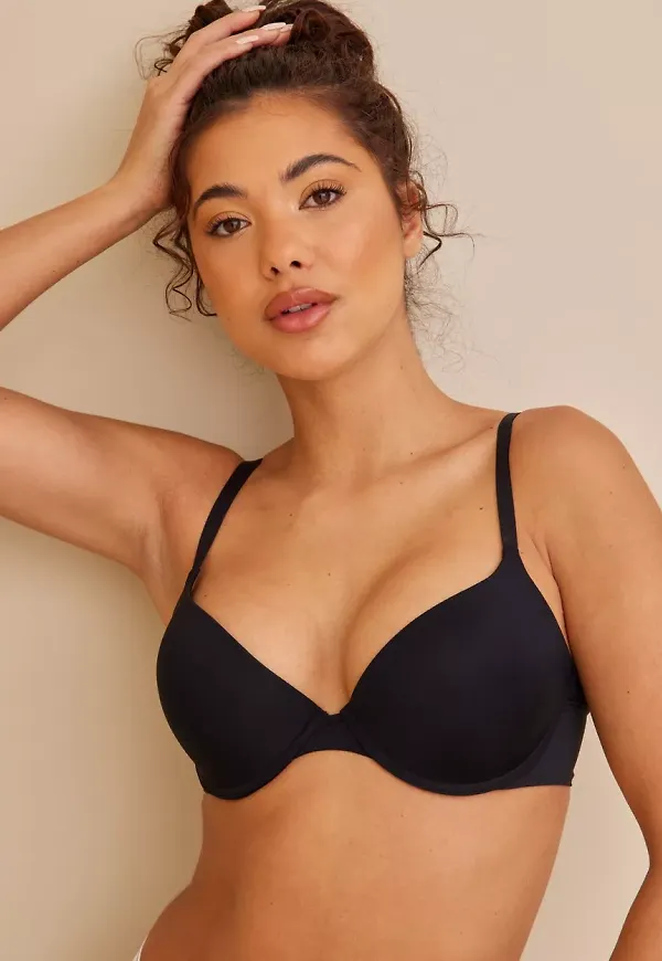Wonderbra - BH - Black - T-Shirt Bra - Underkläder - Bra