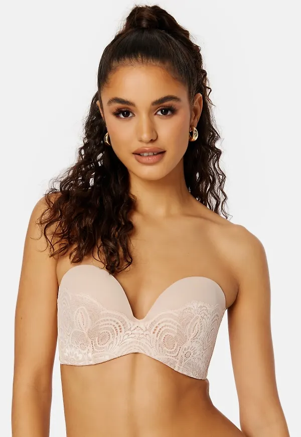 Wonderbra Glamour Perfect Strapless Bra Creamy Pearl 75B