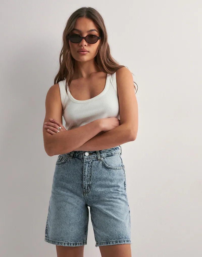 Nelly - Vit - Fine Pleated Dress