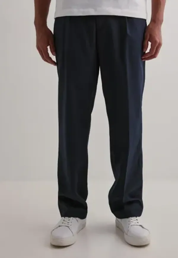 Woodbird Ben Suit Pant Kostymbyxor Blå