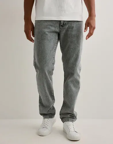 Woodbird Doc Ash Grey Jeans Straight jeans Grå